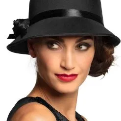 Overig Charleston Hoed Zwart Voor Dames