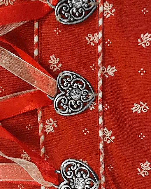 Overig Dames Dirndl Belinda Luxe Rood (60cm) 4 Overig Dames Dirndl Belinda Luxe Rood (60cm) - Afbeelding 2