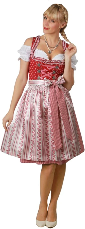 Overig Dames Dirndl Belinda Luxe Rood (60cm) 3 Overig Dames Dirndl Belinda Luxe Rood (60cm)