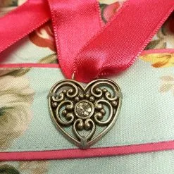 Overig Dames Dirndl Cherie Luxe Lichtblauw/Pink (50cm) -Kostuum Wereld Winkel dames dirndl cherie luxe lichtblauw pink 50cm 3