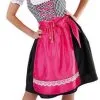 Overig Dames Dirndl Pink/Zwart Luxe 1 Overig Dames Dirndl Pink/Zwart Luxe -Kostuum Wereld Winkel dames dirndl pink zwart luxe