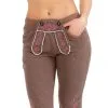 Overig Dames Lederhose Lang Bruin (Joggingstof) -Kostuum Wereld Winkel dames lederhose lang bruin joggingstof
