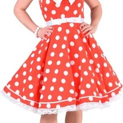 Overig Damesjurk Rock 'n Roll Rood-Wit