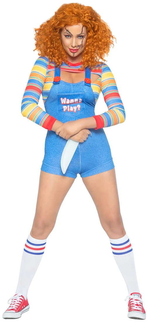 LEG AVENUE Dameskostuum Demon Doll Chucky 6 LEG AVENUE Dameskostuum Demon Doll Chucky - Afbeelding 4