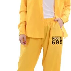 Overig Dameskostuum Gevangene Geel - Vis A Vis