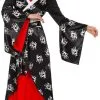 Overig Dameskostuum Japanse Dame Zwart-Rood -Kostuum Wereld Winkel dameskostuum japanse dame zwart rood