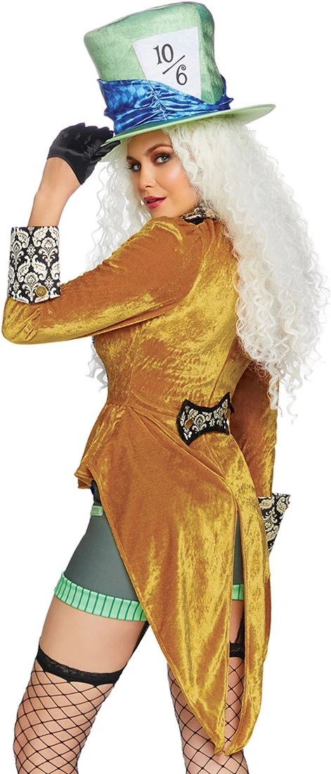 LEG AVENUE Dameskostuum Mad Hatter Classic 4 LEG AVENUE Dameskostuum Mad Hatter Classic - Afbeelding 2