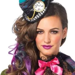 LEG AVENUE Dameskostuum Mad Hatter Deluxe 11 LEG AVENUE Dameskostuum Mad Hatter Deluxe -Kostuum Wereld Winkel dameskostuum mad hatter deluxe detail 1