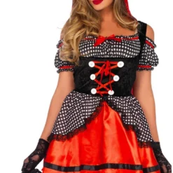 LEG AVENUE Dameskostuum Roodkapje - Little Miss Red -Kostuum Wereld Winkel dameskostuum roodkapje little miss red voorkant 2