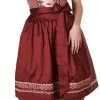 Overig Dirndl Alica Bordeaux (60cm) -Kostuum Wereld Winkel dirndl alica bordeaux 60cm