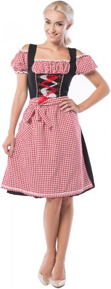 Overig Dirndl Anne-Ruth Rood-Zwart Lang Voor Dames