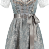 Overig Dirndl Antiek Blauw-Zilvergrijs 60cm Luxe 2dlg. -Kostuum Wereld Winkel dirndl antiek blauw zilvergrijs 60cm luxe 2dlg