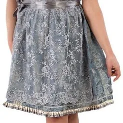 Overig Dirndl Antiek Blauw-Zilvergrijs 60cm Luxe 2dlg. -Kostuum Wereld Winkel dirndl antiek blauw zilvergrijs 60cm luxe 2dlg voorkant