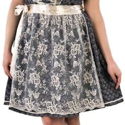 Overig Dirndl Blauw-Creme 60cm Luxe 2dlg. -Kostuum Wereld Winkel dirndl blauw creme 60cm luxe 2dlg voorkant 2