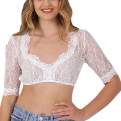 Overig Dirndl Blouse Cassandra Ecru -Kostuum Wereld Winkel dirndl blouse cassandra ecru 3