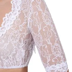 Overig Dirndl Blouse Cassandra Wit -Kostuum Wereld Winkel dirndl blouse cassandra wit detail mouw