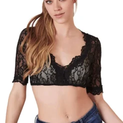 Overig Dirndl Blouse Cassandra Zwart -Kostuum Wereld Winkel dirndl blouse cassandra zwart 1