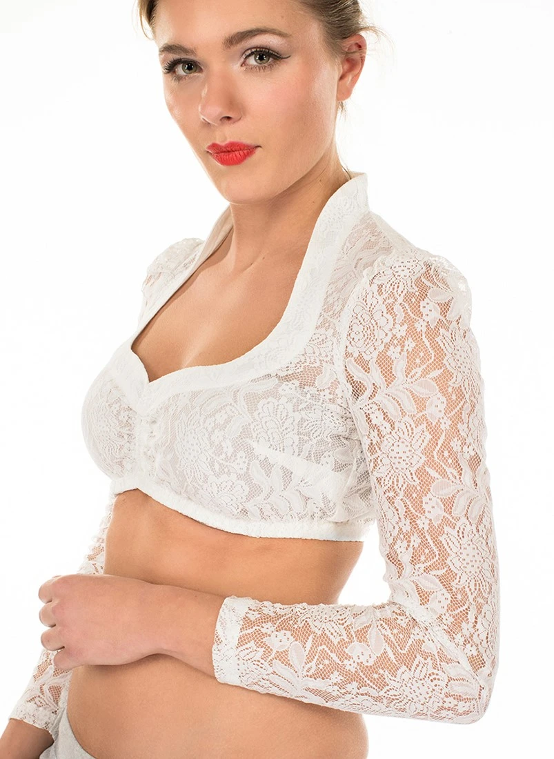 Overig Dirndl Blouse Celina Wit Luxe 4 Overig Dirndl Blouse Celina Wit Luxe - Afbeelding 2