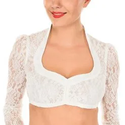 Overig Dirndl Blouse Celina Wit Luxe