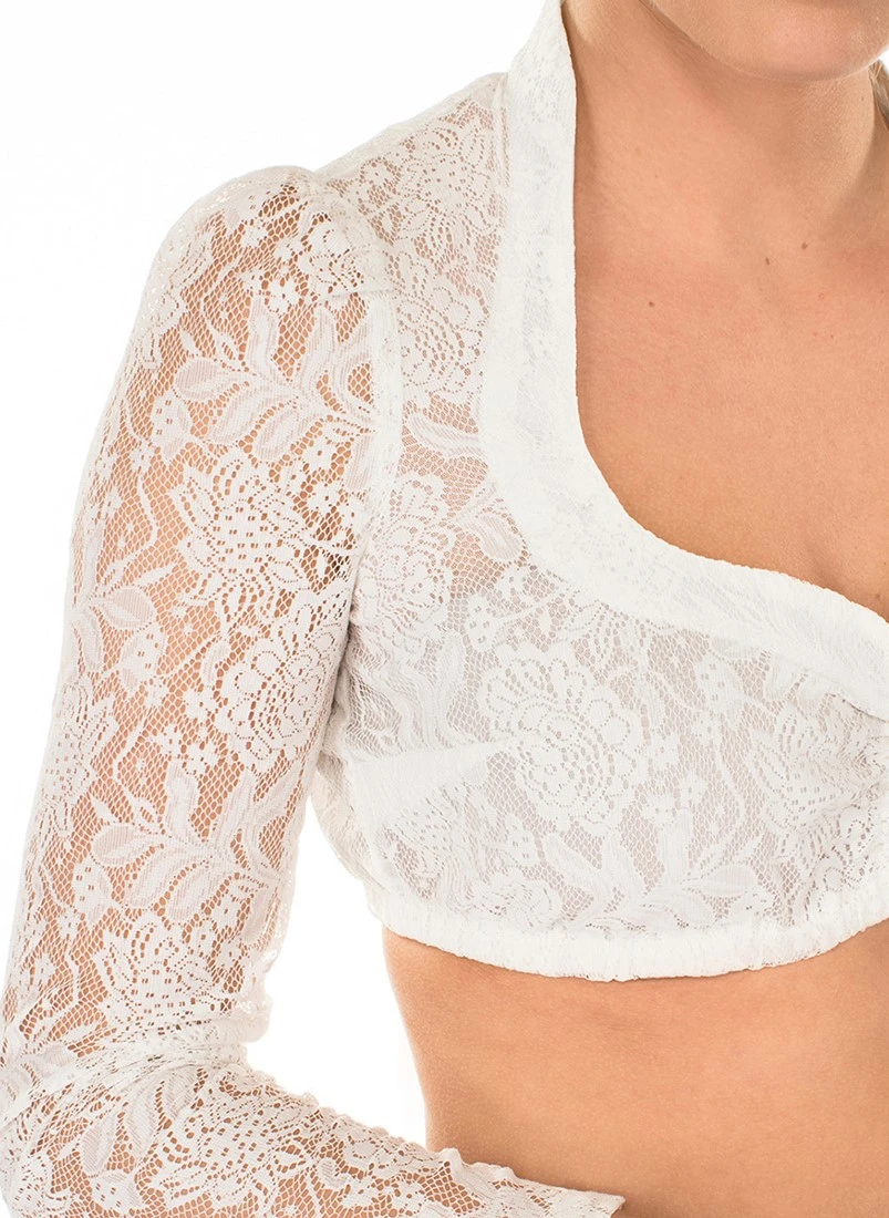 Overig Dirndl Blouse Celina Wit Luxe 5 Overig Dirndl Blouse Celina Wit Luxe - Afbeelding 3