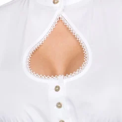 Overig Dirndl Blouse Druppel Wit -Kostuum Wereld Winkel dirndl blouse druppel wit detail