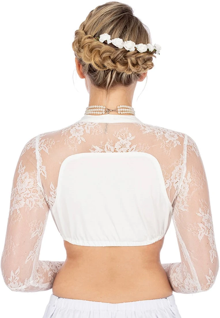 Overig Dirndl Blouse Elena Wit Luxe 6 Overig Dirndl Blouse Elena Wit Luxe - Afbeelding 4