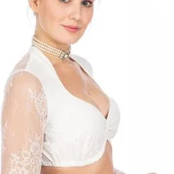 Overig Dirndl Blouse Elena Wit Luxe 10 Overig Dirndl Blouse Elena Wit Luxe -Kostuum Wereld Winkel dirndl blouse elena wit luxe zijkant