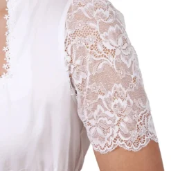 Overig Dirndl Blouse Emma Offwhite -Kostuum Wereld Winkel dirndl blouse emma offwhite detail mouw