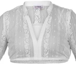 Overig Dirndl Blouse Loretta-Linda Wit