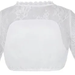 Overig Dirndl Blouse Luisa-Kosira Wit -Kostuum Wereld Winkel dirndl blouse luisa kosira wit achterkant