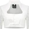 Overig Dirndl Blouse Wit Opstaande Kraag (100% Katoen) -Kostuum Wereld Winkel dirndl blouse wit opstaande kraag 100 katoen