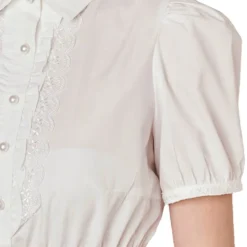 Overig Dirndl Blouse Zoey Ecru -Kostuum Wereld Winkel dirndl blouse zoey ecru detail