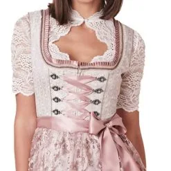 Overig Dirndl Delia Beige-Roze (50cm) -Kostuum Wereld Winkel dirndl delia beige roze 50cm detail