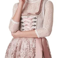 Overig Dirndl Delia Beige-Roze (60cm) -Kostuum Wereld Winkel dirndl delia beige roze 60cm detail 1