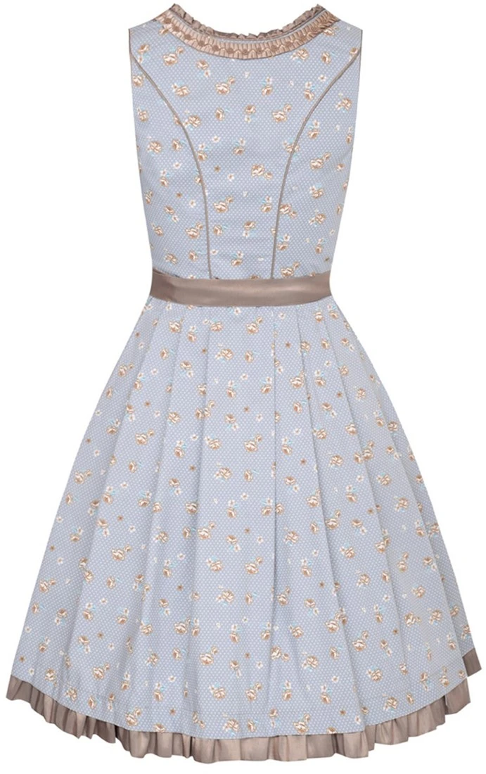 Overig Dirndl Estella Blauw-Koper Luxe (55cm) 4 Overig Dirndl Estella Blauw-Koper Luxe (55cm) - Afbeelding 2