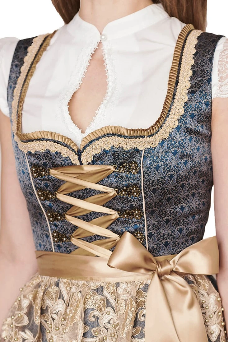 Overig Dirndl Gabriele Petrol (60cm) 5 Overig Dirndl Gabriele Petrol (60cm) - Afbeelding 3