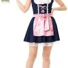 Overig Dirndl Gabrielle Donkerblauw-Roze -Kostuum Wereld Winkel dirndl gabrielle donkerblauw roze