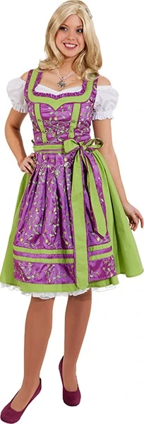 Overig Dirndl Gitte Fuchsia/Groen