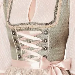 Overig Dirndl Guilia Lichtgroen (60cm) -Kostuum Wereld Winkel dirndl guilia lichtgroen 60cm detail borst