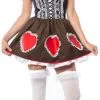 Overig Dirndl Heidi Met Hartjes Voor Dames -Kostuum Wereld Winkel dirndl heidi met hartjes voor dames