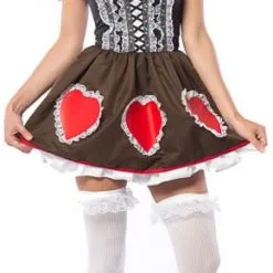 Overig Dirndl Heidi Met Hartjes Voor Dames