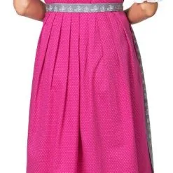 Overig Dirndl Jeanne Pink-Grijs Luxe (65cm) 2dlg. -Kostuum Wereld Winkel dirndl jeanne pink grijs luxe 65cm 2dlg achterkant