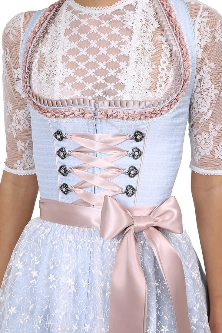 Overig Dirndl Layana Lichtblauw (50cm) 5 Overig Dirndl Layana Lichtblauw (50cm) - Afbeelding 3