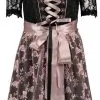 Overig Dirndl Lotti Zwart-Roze Luxe 3dlg. 2 Overig Dirndl Lotti Zwart-Roze Luxe 3dlg. -Kostuum Wereld Winkel dirndl lotti zwart roze luxe 3dlg