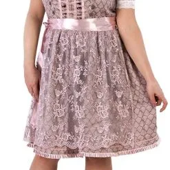 Overig Dirndl Oudroze-Taupe 60cm Luxe 2dlg. -Kostuum Wereld Winkel dirndl oudroze taupe 60cm luxe 2dlg voorkant