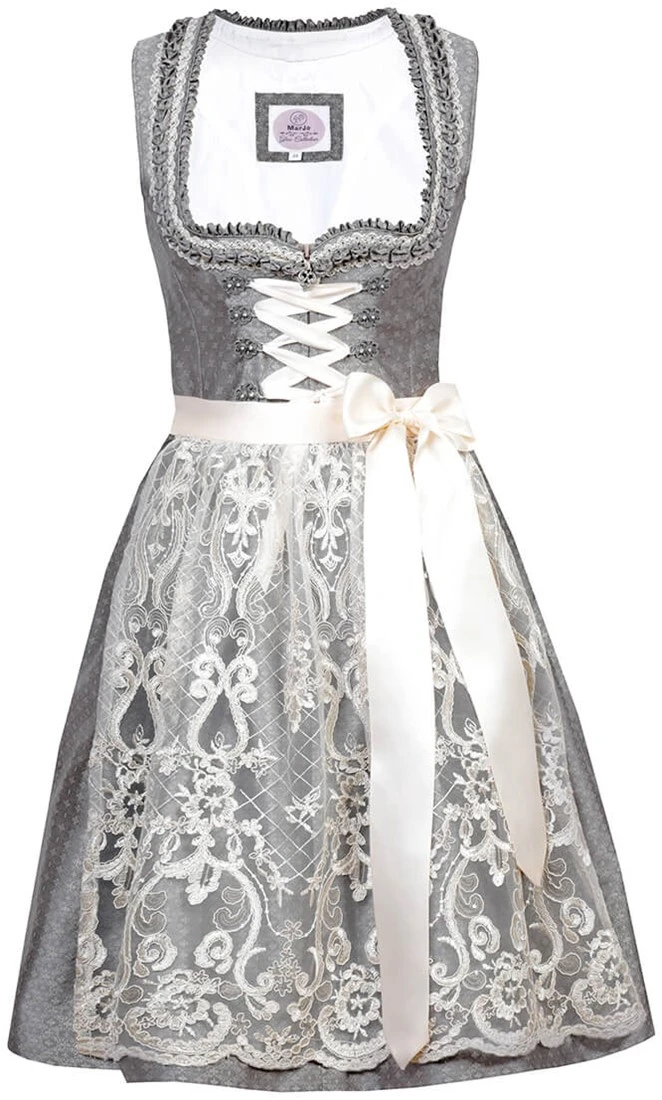 Overig Dirndl Sarina Bruin-Beige Luxe (58cm) 3 Overig Dirndl Sarina Bruin-Beige Luxe (58cm)