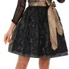 Overig Dirndl Taina Zwart-Goud (50cm) 1 Overig Dirndl Taina Zwart-Goud (50cm) -Kostuum Wereld Winkel dirndl taina zwart goud 50cm