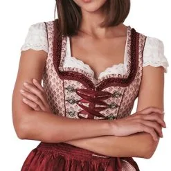 Overig Dirndl Tamila Bordeaux (50cm) 13 Overig Dirndl Tamila Bordeaux (50cm) -Kostuum Wereld Winkel dirndl tamila bordeaux 50cm 3