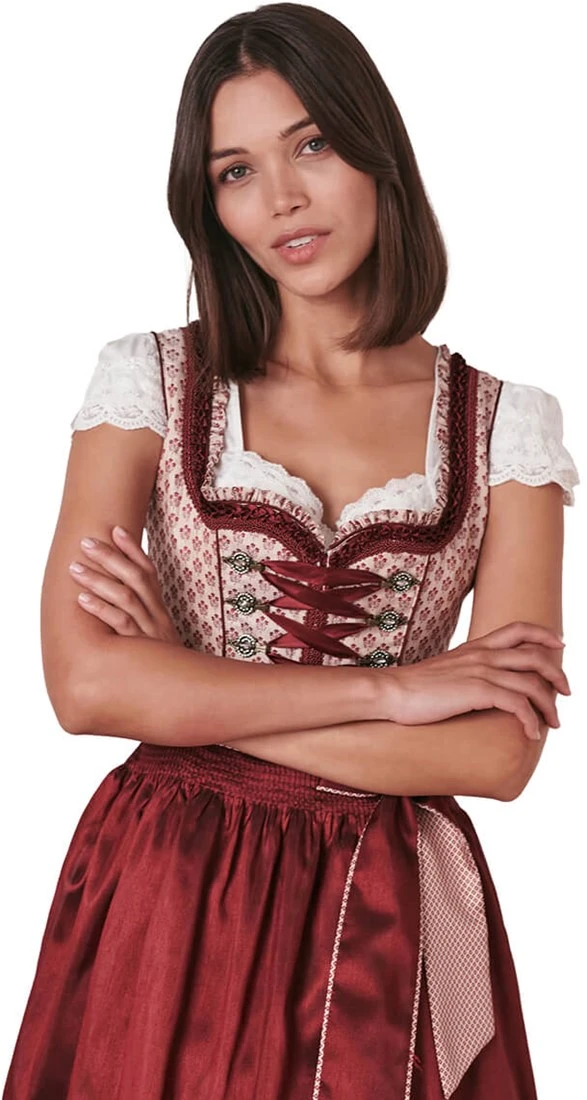Overig Dirndl Tamila Bordeaux (50cm) 8 Overig Dirndl Tamila Bordeaux (50cm) - Afbeelding 6