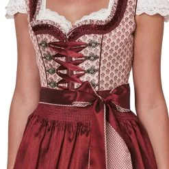 Overig Dirndl Tamila Bordeaux (50cm) 10 Overig Dirndl Tamila Bordeaux (50cm) -Kostuum Wereld Winkel dirndl tamila bordeaux 50cm detail